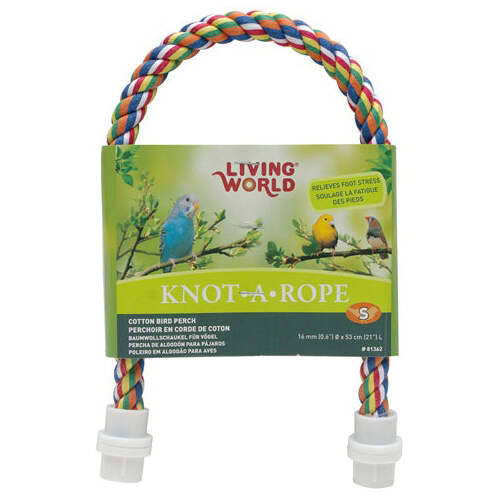Living World Knot A Rope Cotton Bird Perch 16x53cm