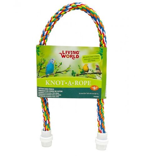 Living World Knot A Rope Cotton Bird Perch 16x65cm