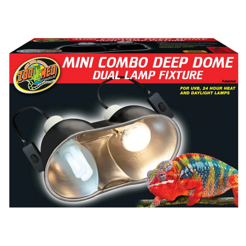 Zoo Med Mini Combo Deep Dome Dual Lamp Fixture