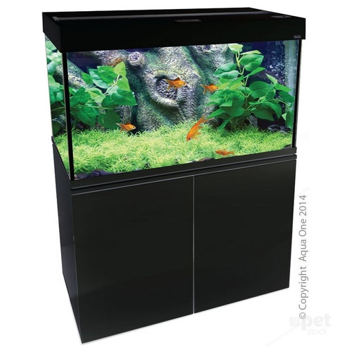 Aqua One Brilliance 120 Black 286L Aquarium Set Black - AQUA ONE