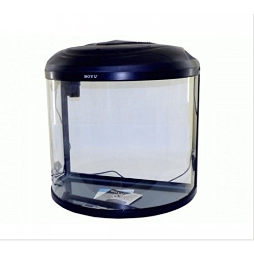 Petworx Round Front Aquarium 86L Black