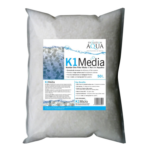 Evolution Aqua K1 Moving Bed Filter Media 50L