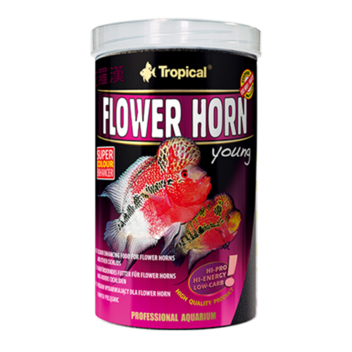 Tropical Flowerhorn Young Pellet 380G Colour Enhancer