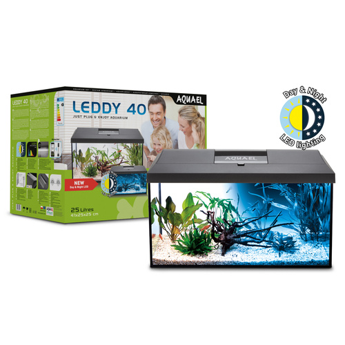 Aquael Leddy 40 Aquarium Set Black