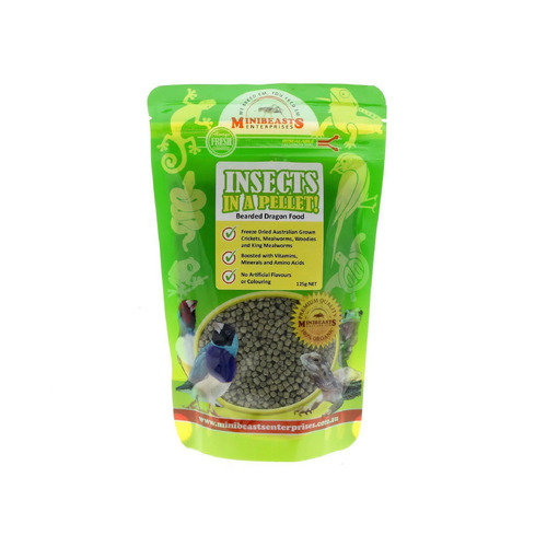Minibeasts Insects In a Pellet Bearded Dragon 125g