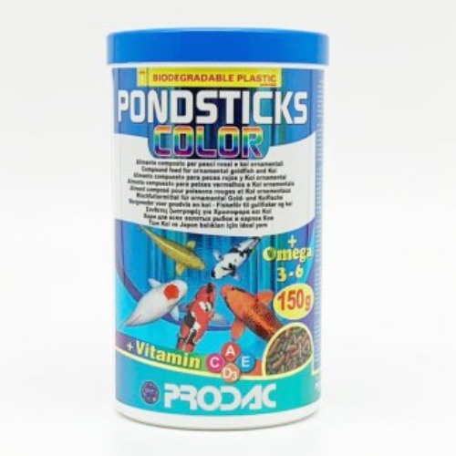 Prodac Colour Pond Sticks 150G Pondsticks All Goldfish 