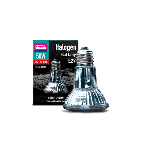 Arcadia Halogen Basking Heat Lamp E27 50w