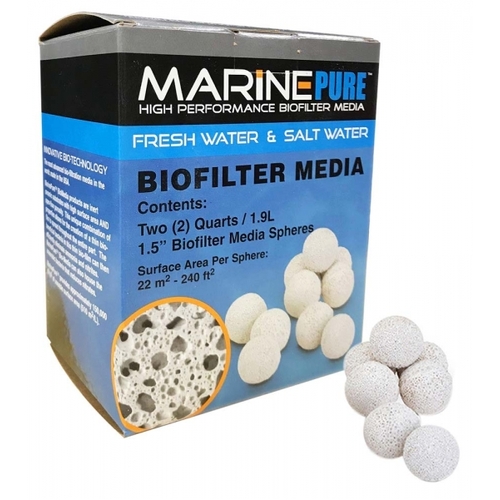 Cermedia Marinepure Spheres 1.5" 1.9L Bio Media Balls Marine Pure