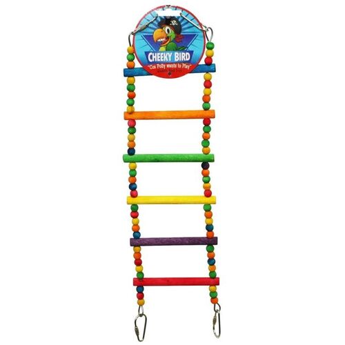 Cheeky Bird 6 Step ladder With Beads B0876