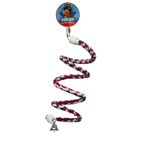 Cheeky Bird Spiral Rope Perch 132cm B0886