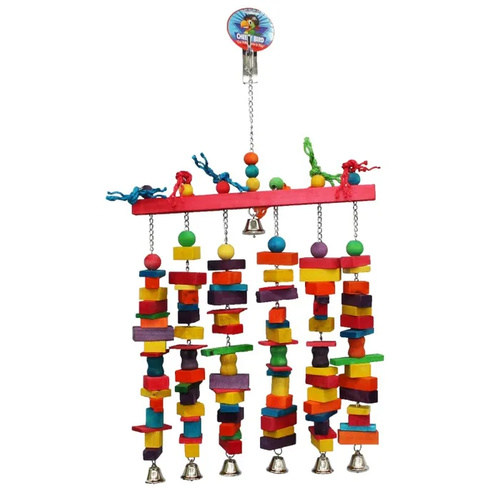 Cheeky Bird Jumbo 6 Stack With Bells B0890