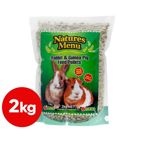 Natures Menu Rabbit & Guinea Pig Feed Pellets 2kg