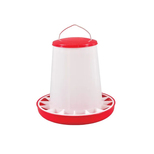 SM 4kg Red & White Bird Feeder with Lid B1621