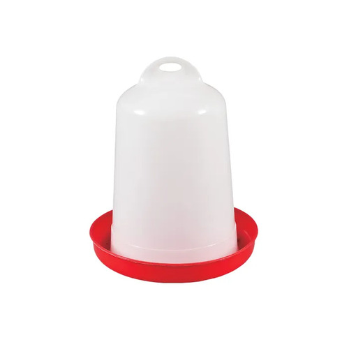 SM 1.5L Red & White Dome Bird Drinker B1624