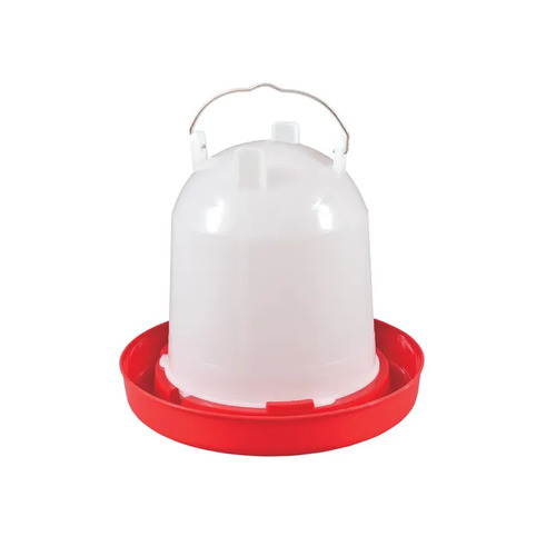 SM 4L Red & White Dome Bird Drinker B1625