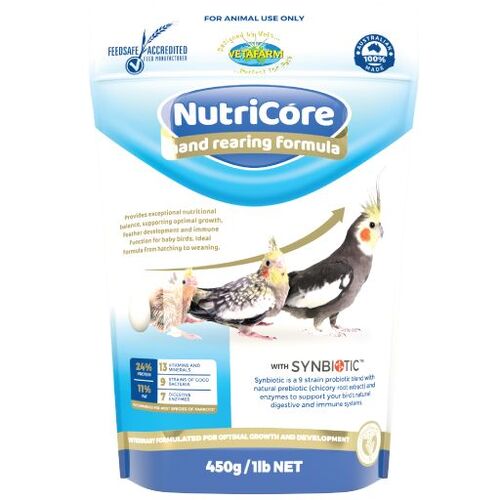 Vetafarm Nutricore Hand Rearing Formula 450g