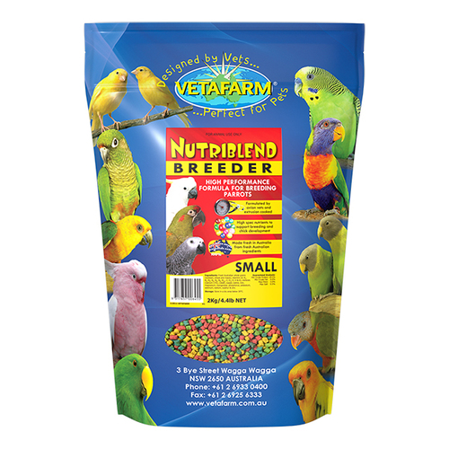 Vetafarm Nutriblend Breeder Pellets Small 2kg