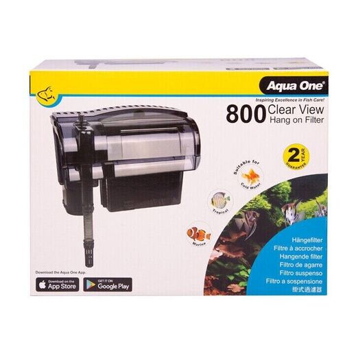 Aqua One Clear View Hang On Filter 800 Waterfall Hang On Back 29029