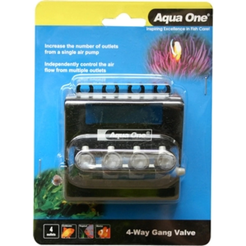 Aqua One Gang Valve 4 Way Hanger 10317