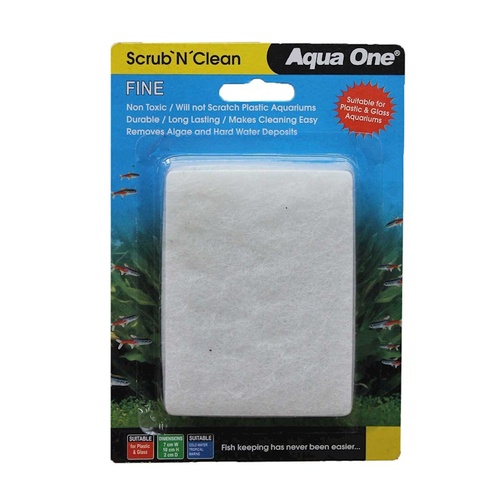 Aqua One Scrub Algae Pad Fine 23203 Scrub N Clean