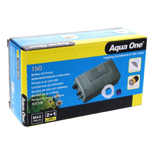 Aqua One Battery Air Pump 150 Splash Resistant 150L/H 10022