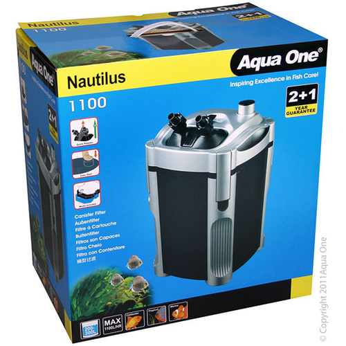 Aqua One Nautilus 1100 External Canister Filter 1100L/H 94113