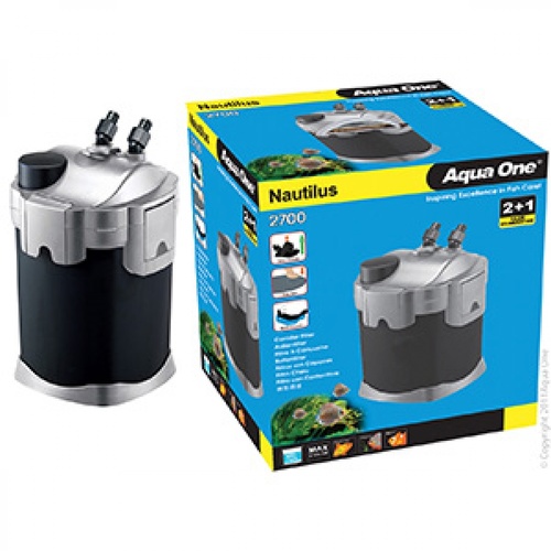 Aqua One Nautilus 2700 External Canister Filter 2700L/H Media Included 94115