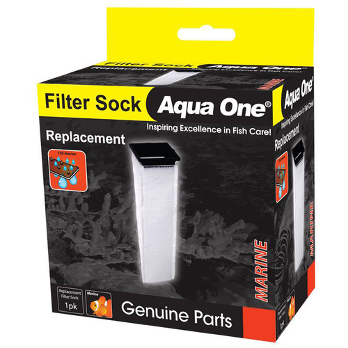 Aqua One Filter Sock 150 Micron Mesh To Trap Fine Particles Sump 50103