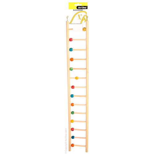 Avi One Wooden Ladder 14 Rung With Beads 22912