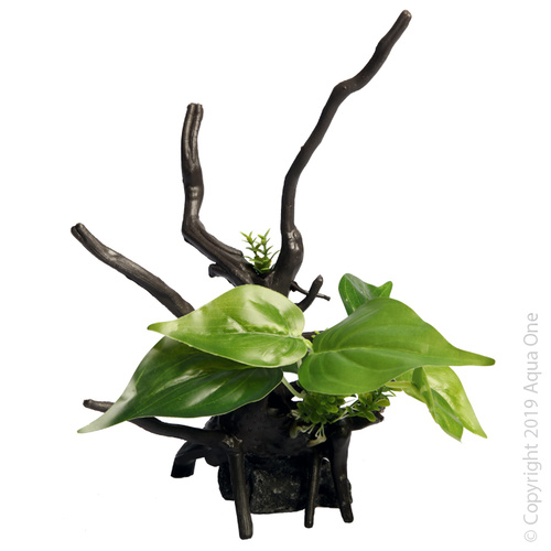 Aqua One Ecoscape Devils Ivy Driftwood Green 28444