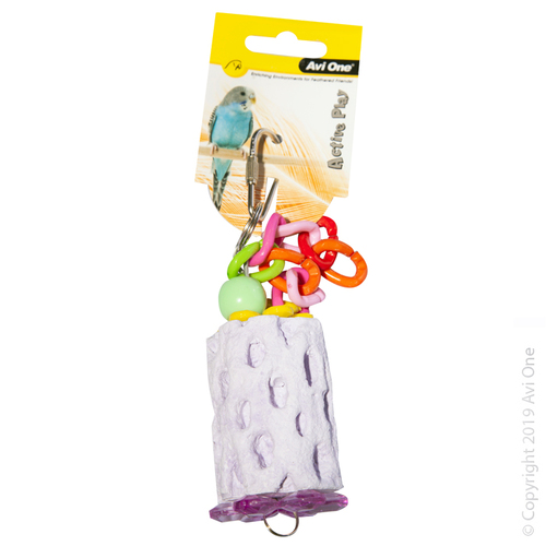 Avi One Bird Toy Mineral With Plastic Links Medium 22488