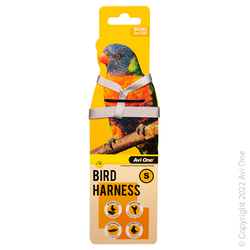 Avi One Bird Harness With Shock Resistant Lead Small 22535
