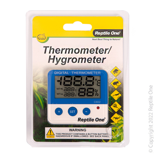 Reptile One Thermometer Hygrometer External With Probe 46616