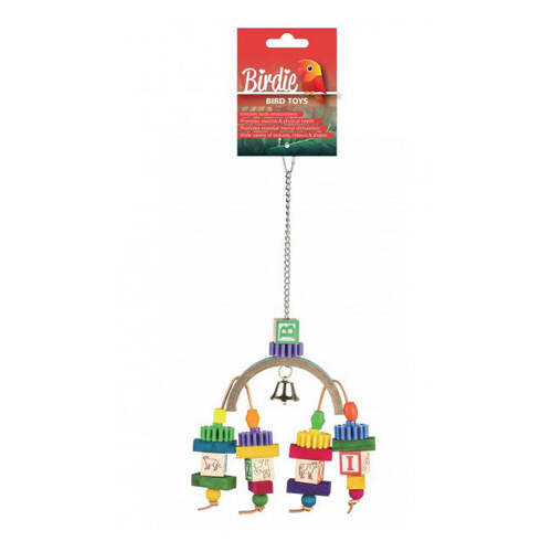 Birdie Rainbow Bridge Block Toy 35x20cm BRD226