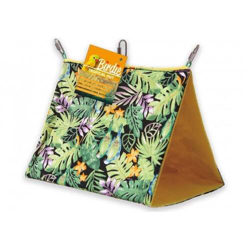 Birdie Tropical Bird Hut Large 25x22cm brd242