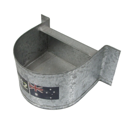 Ipetz Galvanised D Feeder 3" (7.5cm) Flat Back