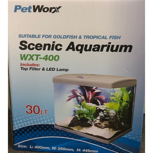 Petworx Scenic 400 Aquarium Black 30L LED Filter
