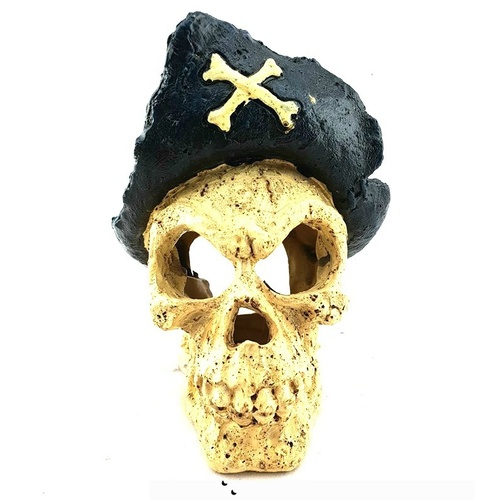 Petworx Skull M Pirate Captain Head Ornament CH4177