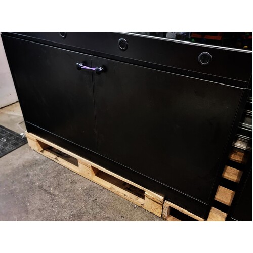 Melamine Reptile Cabinet Black 120x60cm