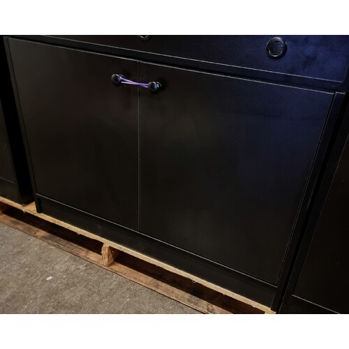 Melamine Reptile Cabinet Black 90x60cm