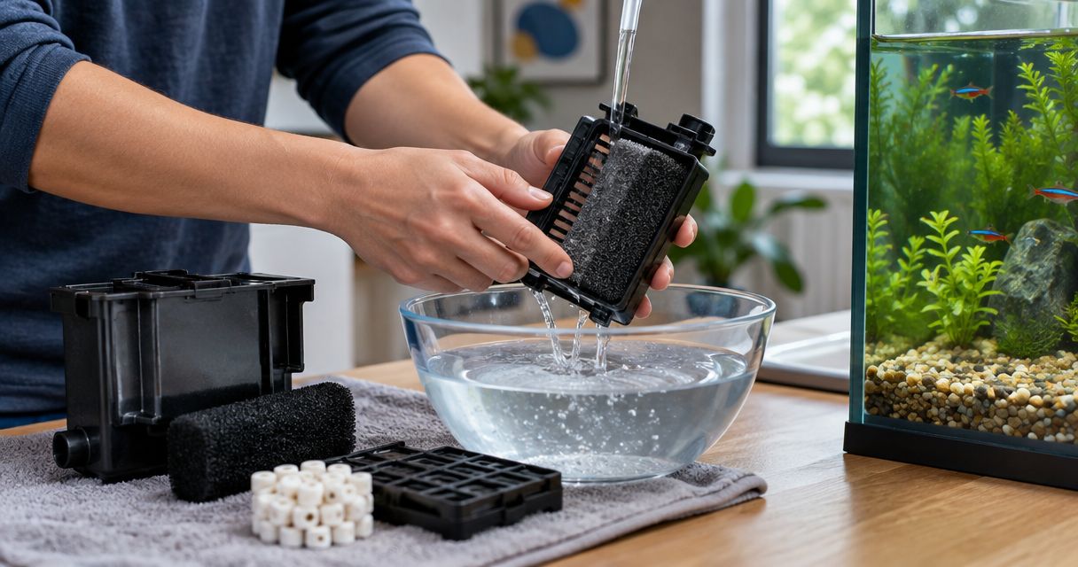 How often should you clean an aquarium filter?