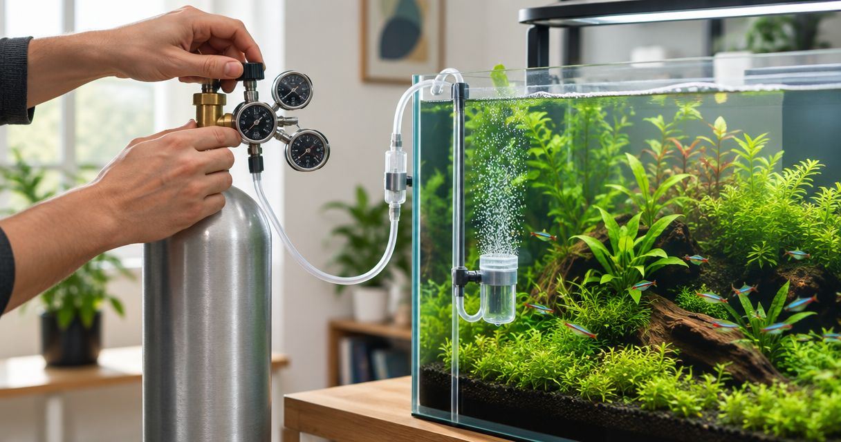 How to connect a CO2 system to a planted aquarium