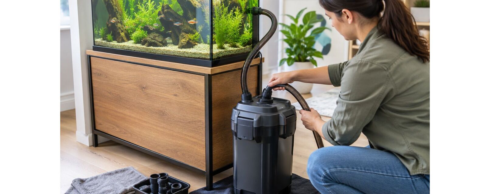How to connect a canister filter to your aquarium