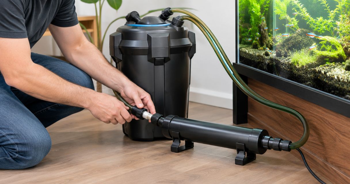 How to connect a UV steriliser to your canister filter