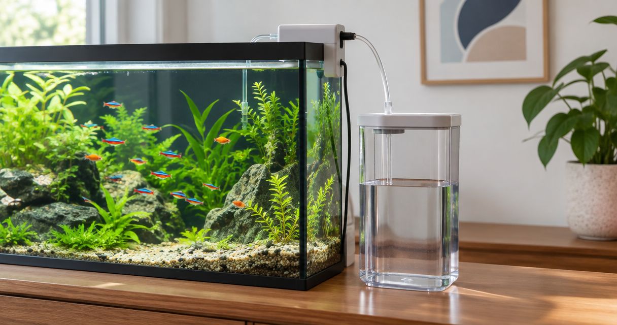 Automatically top up your aquarium when water evaporates